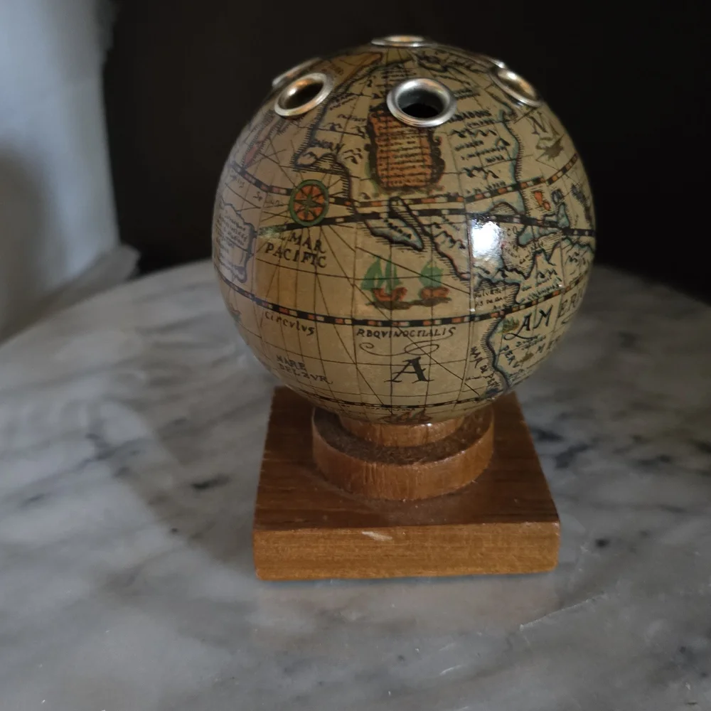 Vintage Globe Toothpick Holder